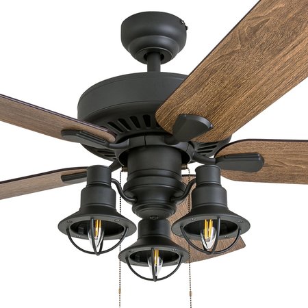 Prominence Home Ennora, 52 in. Ceiling Fan with Light & Remote Control, Bronze 50756-40